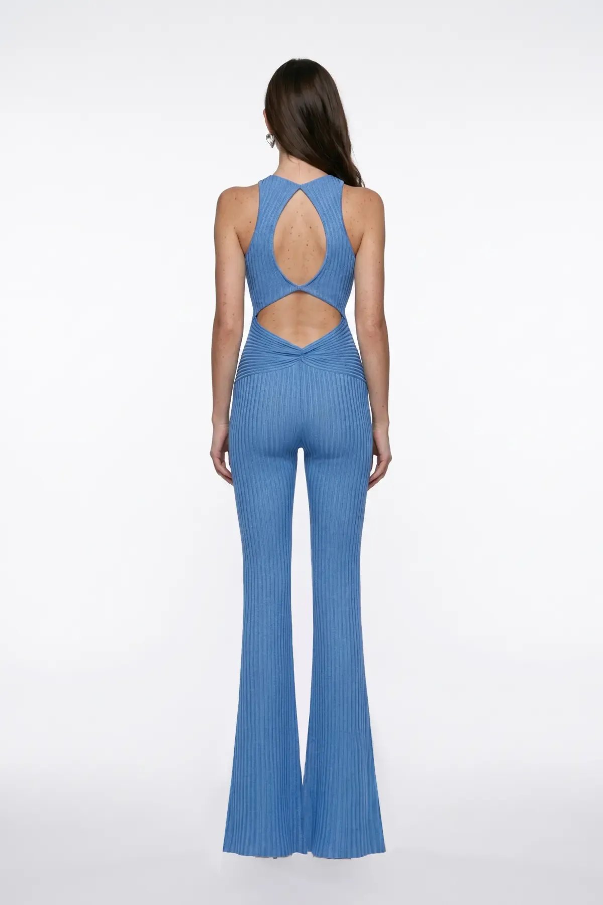MAVİ SİMLİ CUT-OUT DETAYLI TULUM